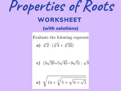 Understand the properties of roots