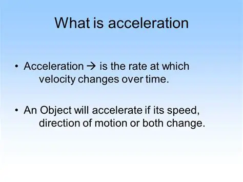 Understanding Acceleration in Everyday Objects