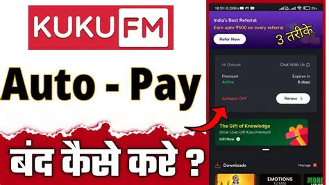 Understanding Auto Payment on Kuku FM