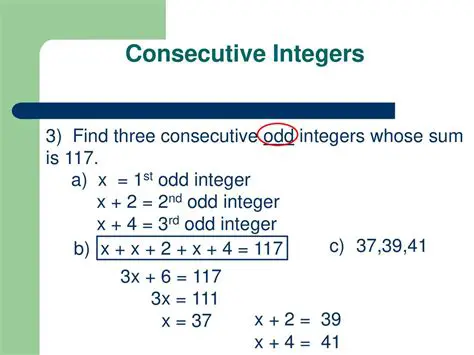 Understanding Consecutive Odd Integers