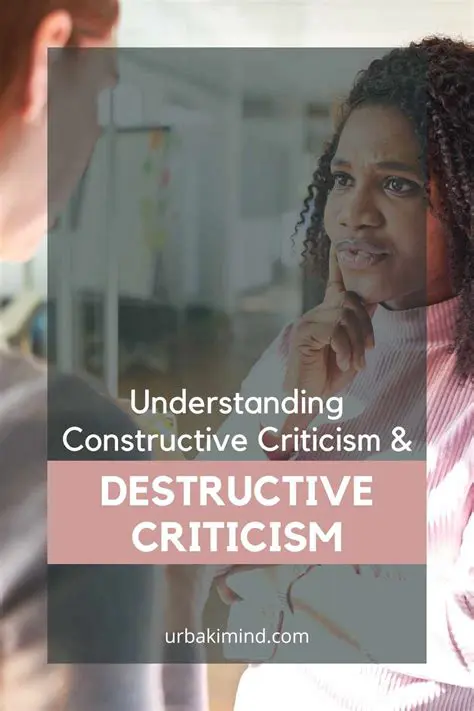 Understanding Constructive Criticism