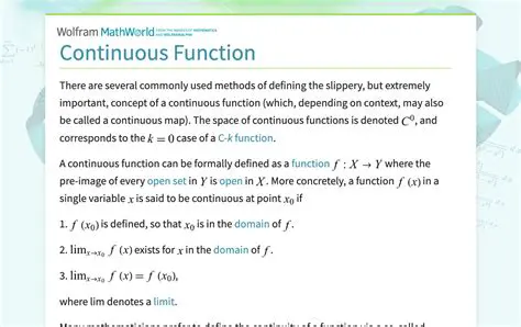 Understanding Continuous Linear Functions