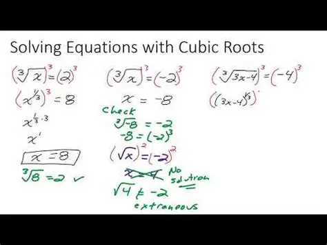 Understanding Cubic Root Equations