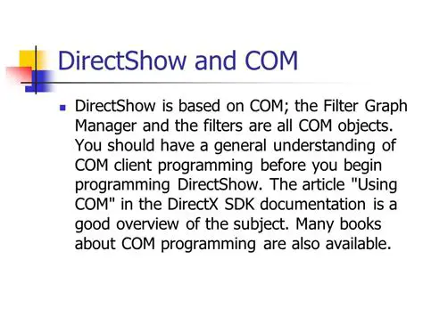 Understanding DirectShow Filters