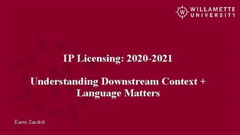 Understanding DownStream Licensing