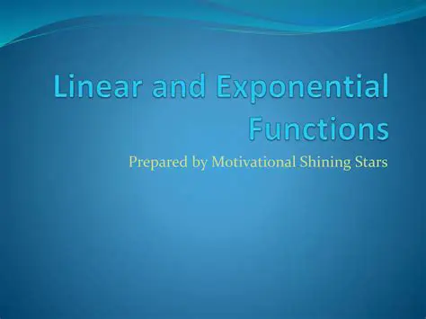 Understanding Exponential and Linear Functions