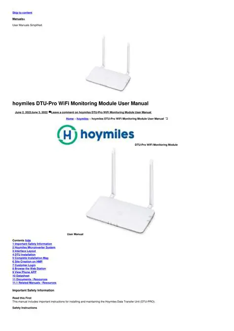 Understanding Hoymiles Devices