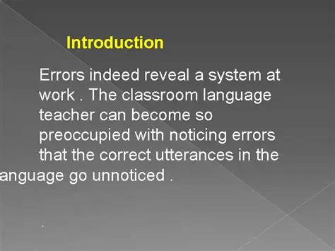 Understanding Introduction Errors