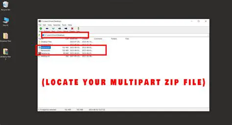 Understanding Multipart Zip Files