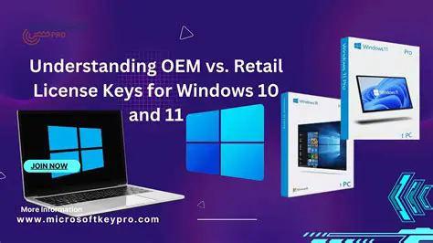 Understanding OEM and Retail Keys