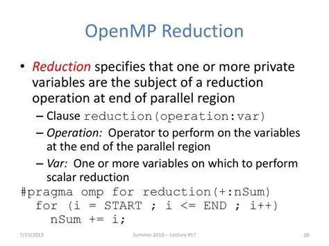 Understanding OpenMP Reduction
