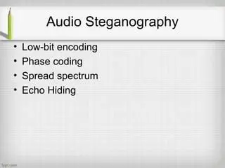 Understanding Parity Coding in Audio Steganography