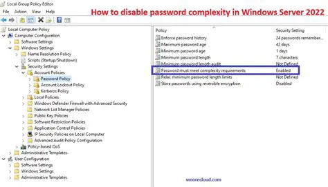 Understanding Password Requirements in Windows 10