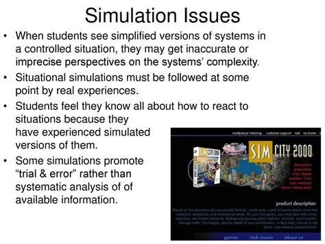 Understanding Physical Simulation Issues