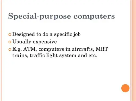 Understanding Printer Output Quality and Special Purpose Computers