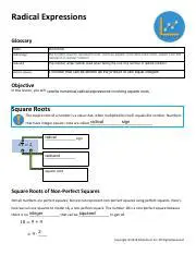 Understanding Radical Expressions