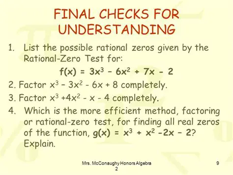 Understanding Rational Zeros