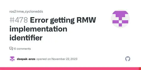 Understanding rmw DDS Error