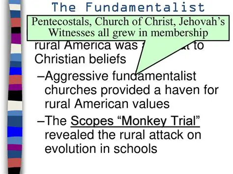 Understanding Separatist Fundamentalist Churches
