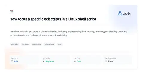 Understanding Shell Script Exit Status