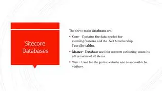 Understanding Sitecore Database Tables