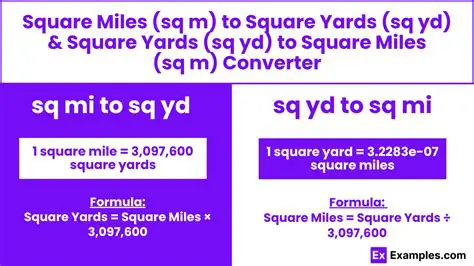Understanding Square Yards and Quarter Miles