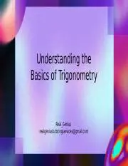 Understanding the Basics of Trigonometry