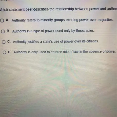 Understanding the Complex Relationship Between Power and Authority