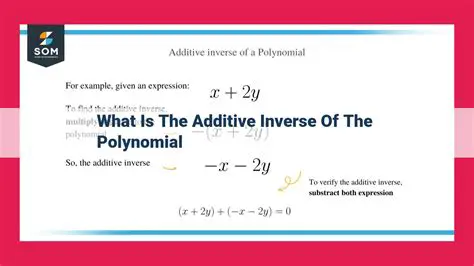 Understanding the Concept of Additive Inverse in Polynomials