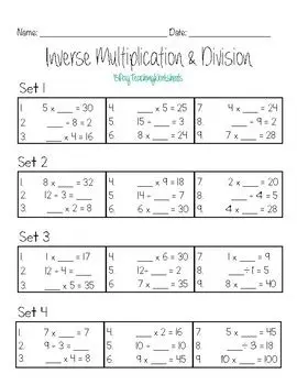 Understanding the Concept of Division as Inverse Multiplication