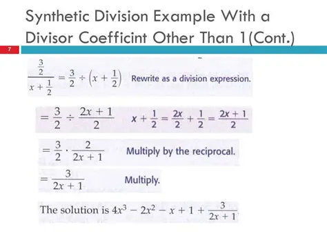 Understanding the Concept of Synthetic Division
