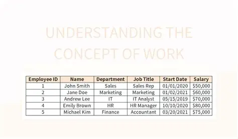 Understanding the Concept of Work