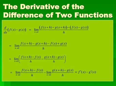 Understanding the Difference of Two Functions