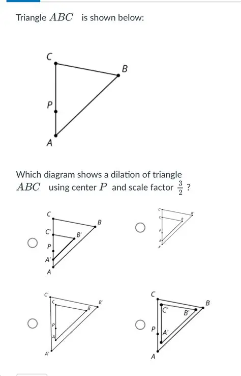Understanding the Dilation of Triangle ABC