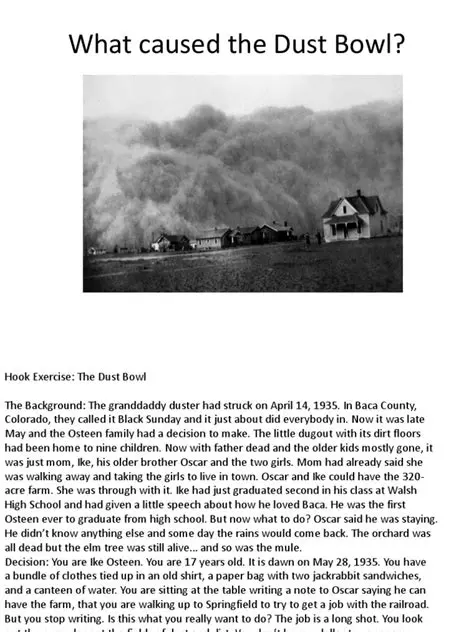 Understanding the Dust Bowl
