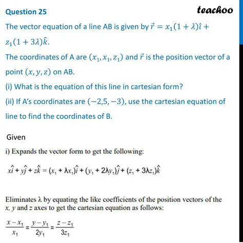 Understanding the Equation of the Line AB