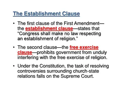 Understanding the Establishment Clause