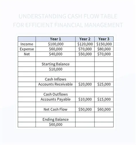 Understanding the Financial Table