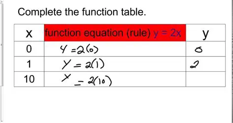 Understanding the Function Table