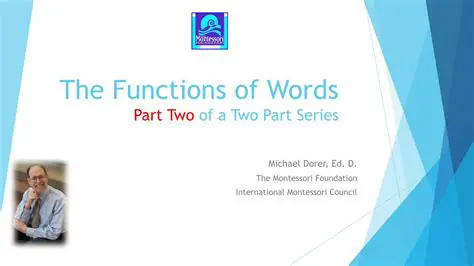Understanding the Functions of Words
