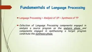 Understanding the Fundamentals of Language