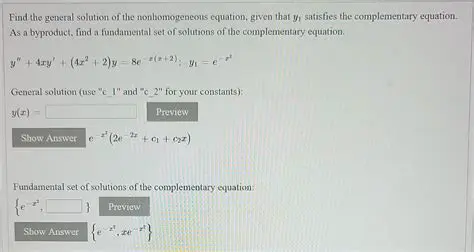 Understanding the General Solution