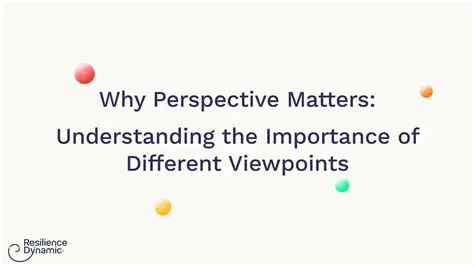 Understanding the Importance of Addressing Other Viewpoints