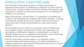Understanding the Importance of Counterclaims