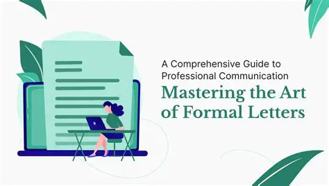 Understanding the Importance of Formal Letters