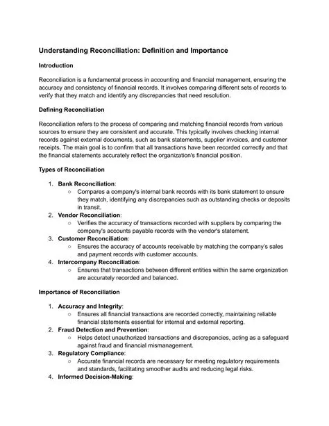 Understanding the Importance of Reconciliation