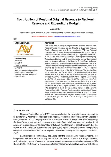 Understanding the Importance of Regional Original Revenue in Deli Serdang Regency