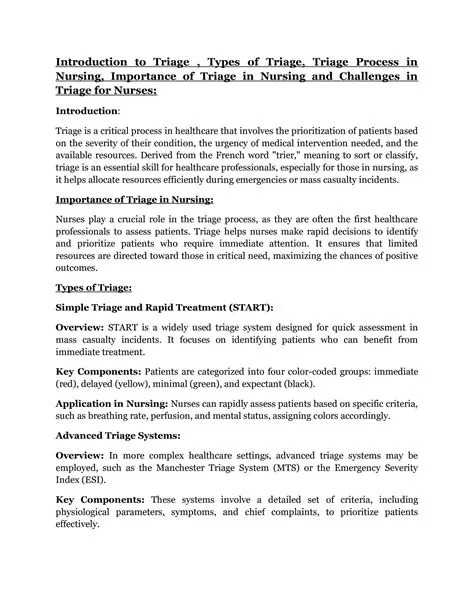 Understanding the Importance of Triage