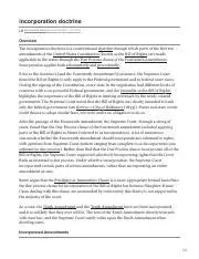 Understanding the Incorporation Doctrine