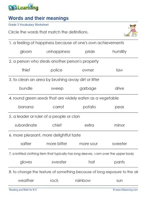 Understanding the Meanings of Underlined Words in Sentences